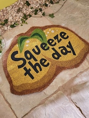 Joe Browns Yellow Joe Browns Yellow "Squeeze The Day" Lemon Shaped Coir - Image 1 of 3