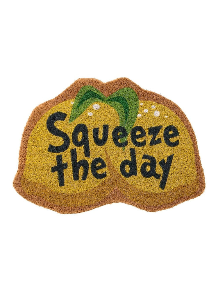 Joe Browns Yellow Joe Browns Yellow "Squeeze The Day" Lemon Shaped Coir - Image 2 of 3