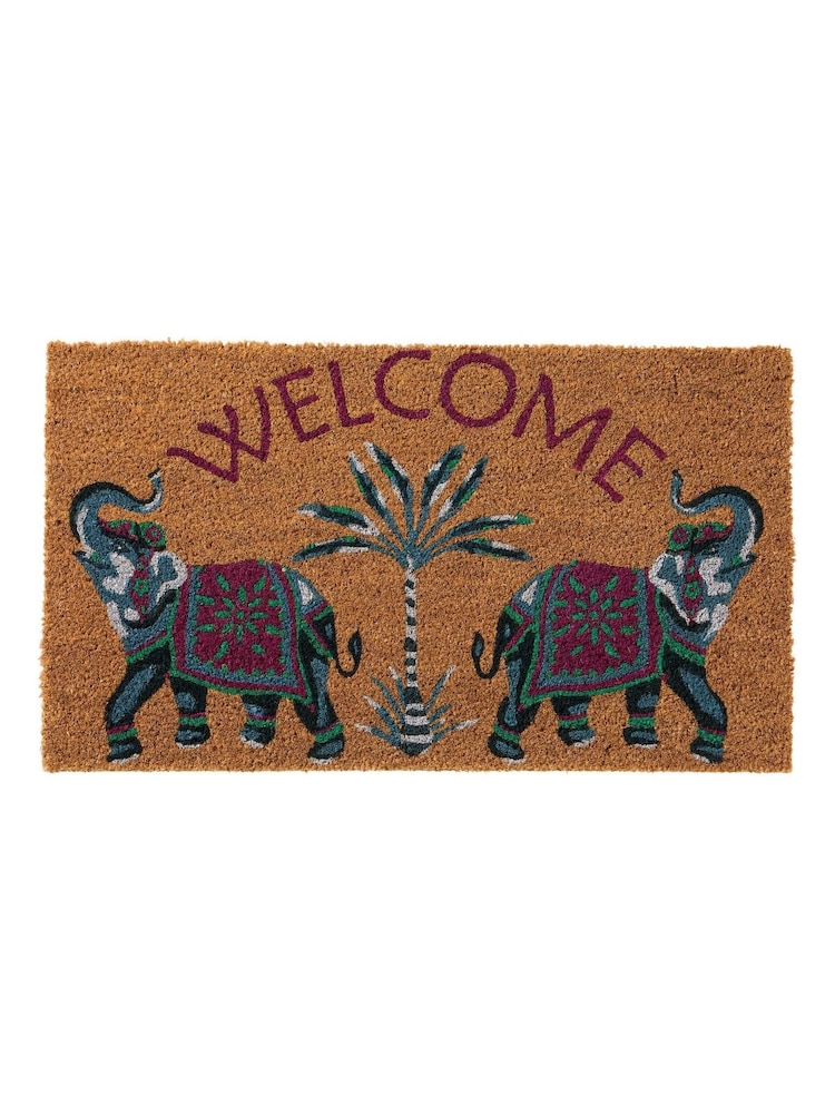 Joe Browns Grey Joe Browns Grey Tropical Elephants "Welcome" Rectangle - Image 2 of 3
