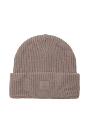 Victoria's Secret PINK Iced Coffee Brown Rib Knit Beanie - Image 1 of 1