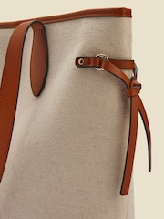 Sosandar Tote Bag With Contrast Tan Trim - Image 4 of 5