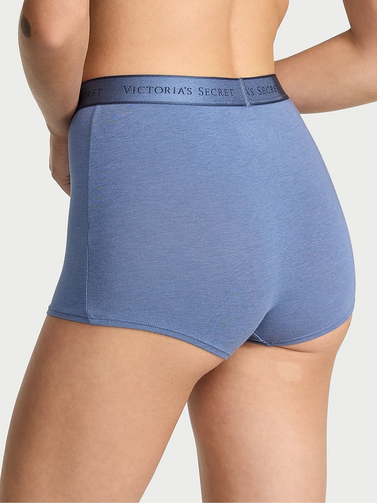 Victoria's Secret Moonlight Blue High Waist Logo Knickers - Image 2 of 2 Victoria's Secret Moonlight Blue High Waist Logo Knickers - Image 2 of 2