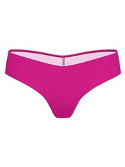 Victoria's Secret Allure Pink Thong Sheer Logo Knickers - Image 3 of 3
