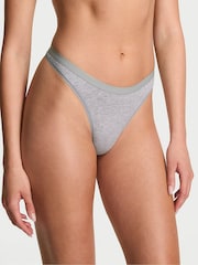 Victoria's Secret Medium Heather Grey Thong Knickers - Image 1 of 2