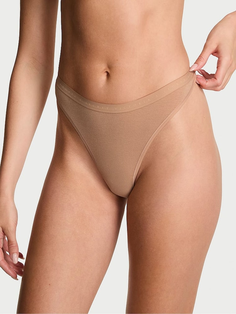 Victoria's Secret Praline Nude Thong Knickers - Image 1 of 2 Victoria's Secret Praline Nude Thong Knickers - Image 1 of 2