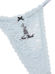 Victoria's Secret Palest Blue New York Thong Knickers - Image 3 of 3