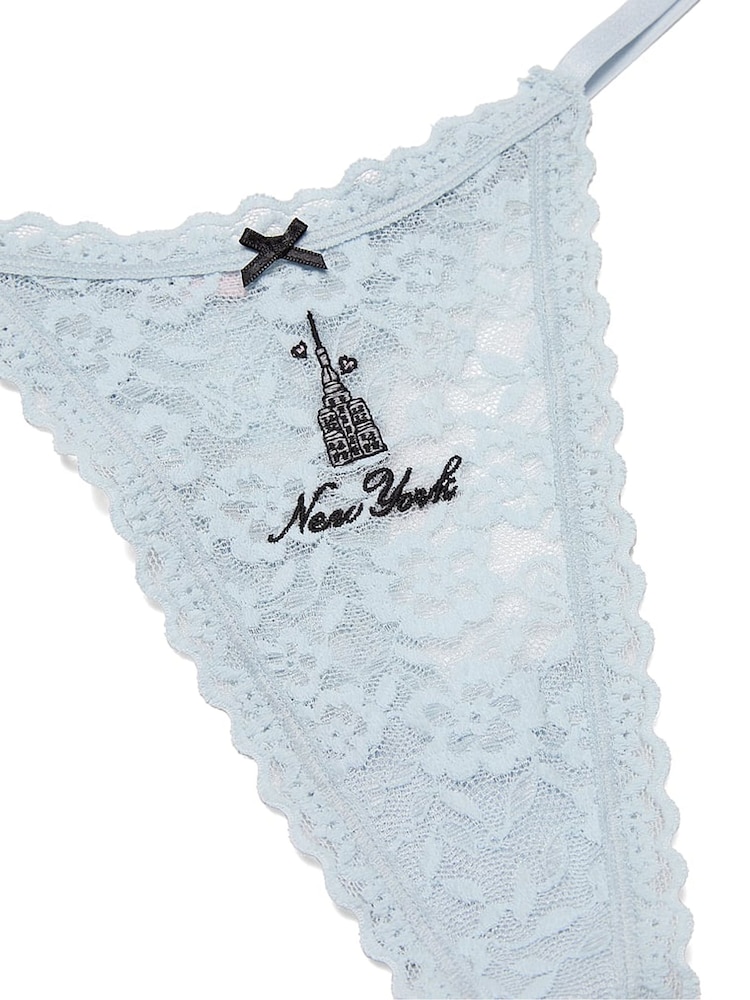 Victoria's Secret Palest Blue New York Thong Knickers - Image 3 of 3 Victoria's Secret Palest Blue New York Thong Knickers - Image 3 of 3