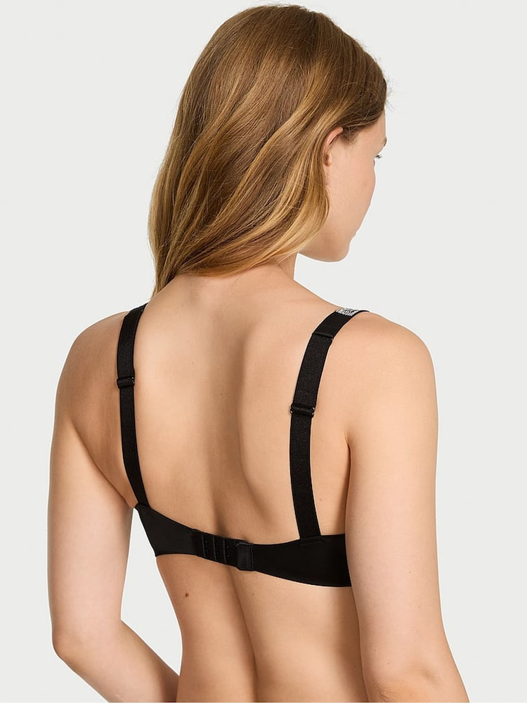 Victoria's Secret Black Add 2 Cups Push Up Bombshell Shine Strap Bra - Image 2 of 2 Victoria's Secret Black Add 2 Cups Push Up Bombshell Shine Strap Bra - Image 2 of 2