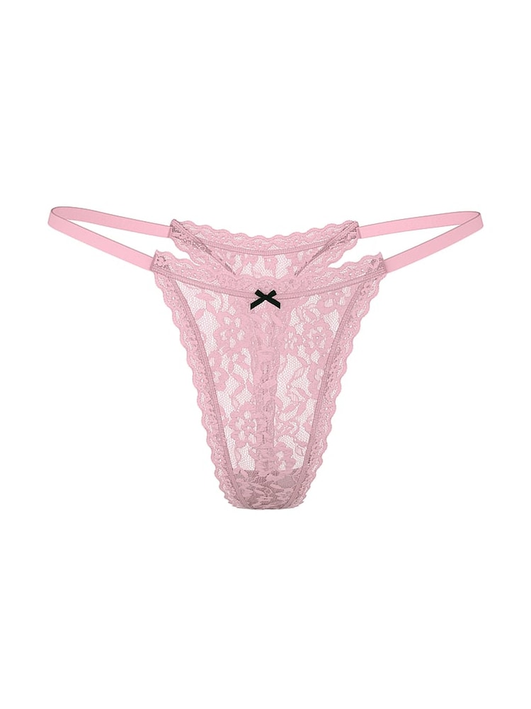 Victoria's Secret Pretty Blossom Los Angeles Pink Thong Knickers - Image 3 of 3 Victoria's Secret Pretty Blossom Los Angeles Pink Thong Knickers - Image 3 of 3