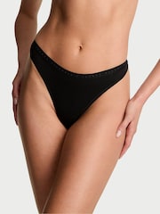 Victoria's Secret Black Thong Knickers - Image 1 of 1