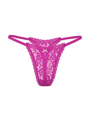 Victoria's Secret Allure Miami Pink Thong Knickers - Image 1 of 1