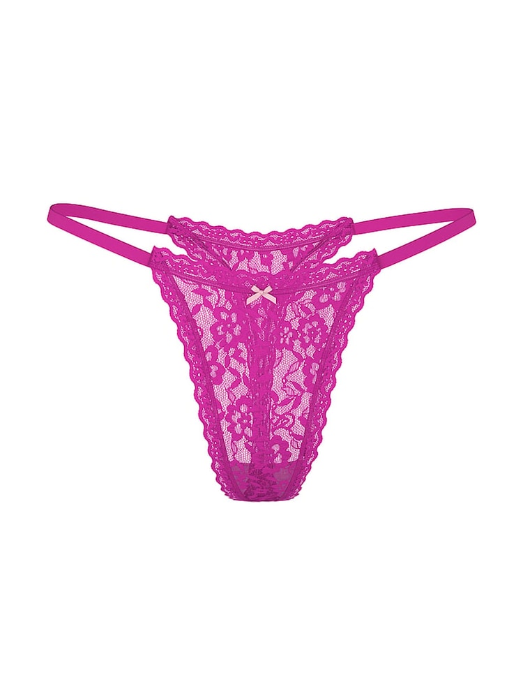 Victoria's Secret Allure Miami Pink Thong Knickers - Image 1 of 1 Victoria's Secret Allure Miami Pink Thong Knickers - Image 1 of 1