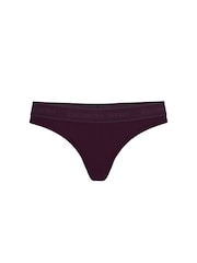 Victoria's Secret Winter Wine Purple Thong Modal Logo Knickers - Image 3 of 3