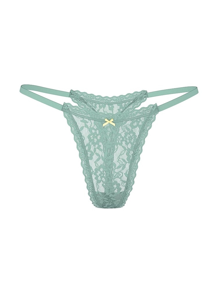 Victoria's Secret Green Stone Dubai Thong Knickers - Image 3 of 3 Victoria's Secret Green Stone Dubai Thong Knickers - Image 3 of 3
