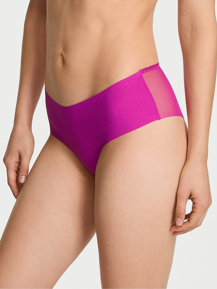 Victoria's Secret Allure Pink Cheeky Sheer Logo Knickers - Image 1 of 2