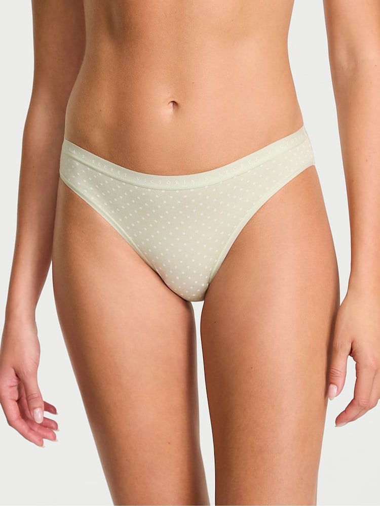 Victoria's Secret Mint Crush Dot Green Bikini Knickers - Image 1 of 3