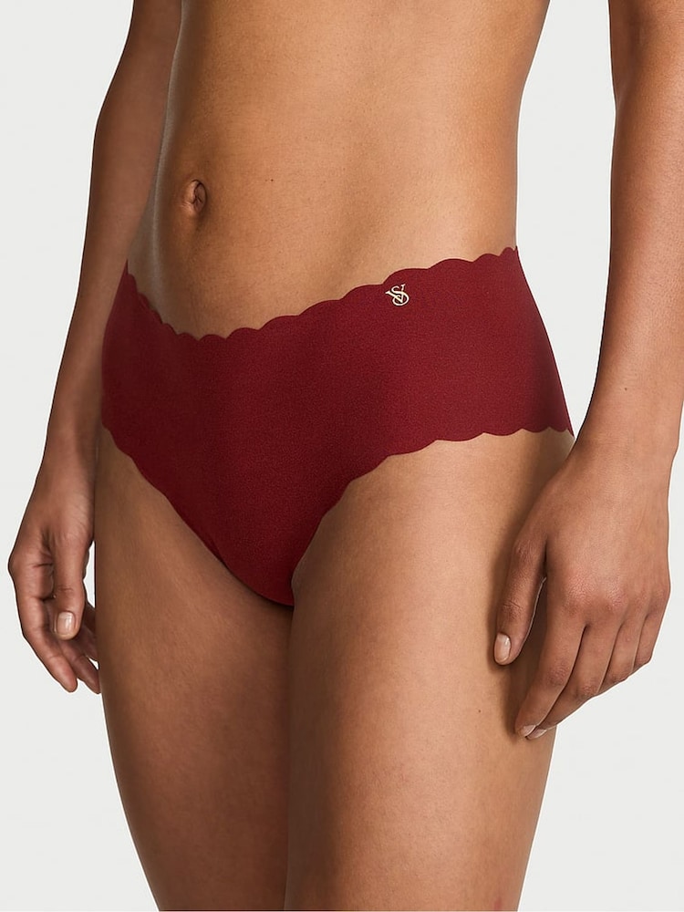 Victoria's Secret Sangria Red Cheeky Scalloped Knickers - Image 1 of 2 Victoria's Secret Sangria Red Cheeky Scalloped Knickers - Image 1 of 2