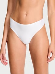 Victoria's Secret White Thong Mid-Rise Knickers - Image 1 of 3