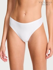 Victoria's Secret White Thong Mid-Rise Knickers - Image 2 of 3