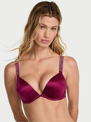 Victoria's Secret Fresh Jam Purple Add 2 Cups Push Up Bombshell Shine Strap Bra - Image 1 of 2