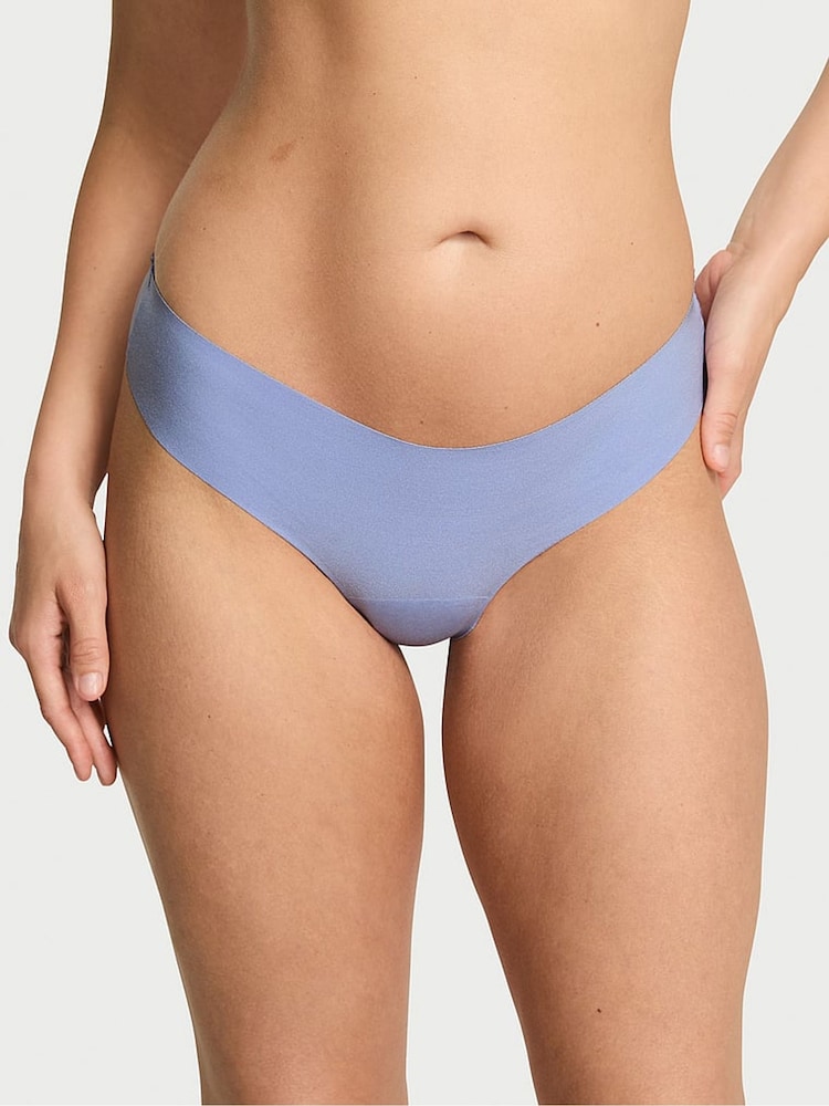 Victoria's Secret Lavender Purple Thong Sheer Logo Knickers - Image 1 of 2