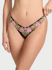 Victoria's Secret Black Brazilian Wisteria Embroidery Knickers - Image 1 of 2
