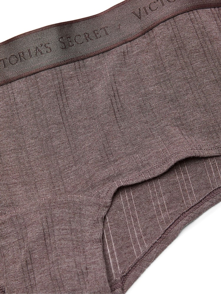 Victoria's Secret Cocoa Blush Heather Nude Short Modal Logo Knickers - Image 4 of 4 Victoria's Secret Cocoa Blush Heather Nude Short Modal Logo Knickers - Image 4 of 4