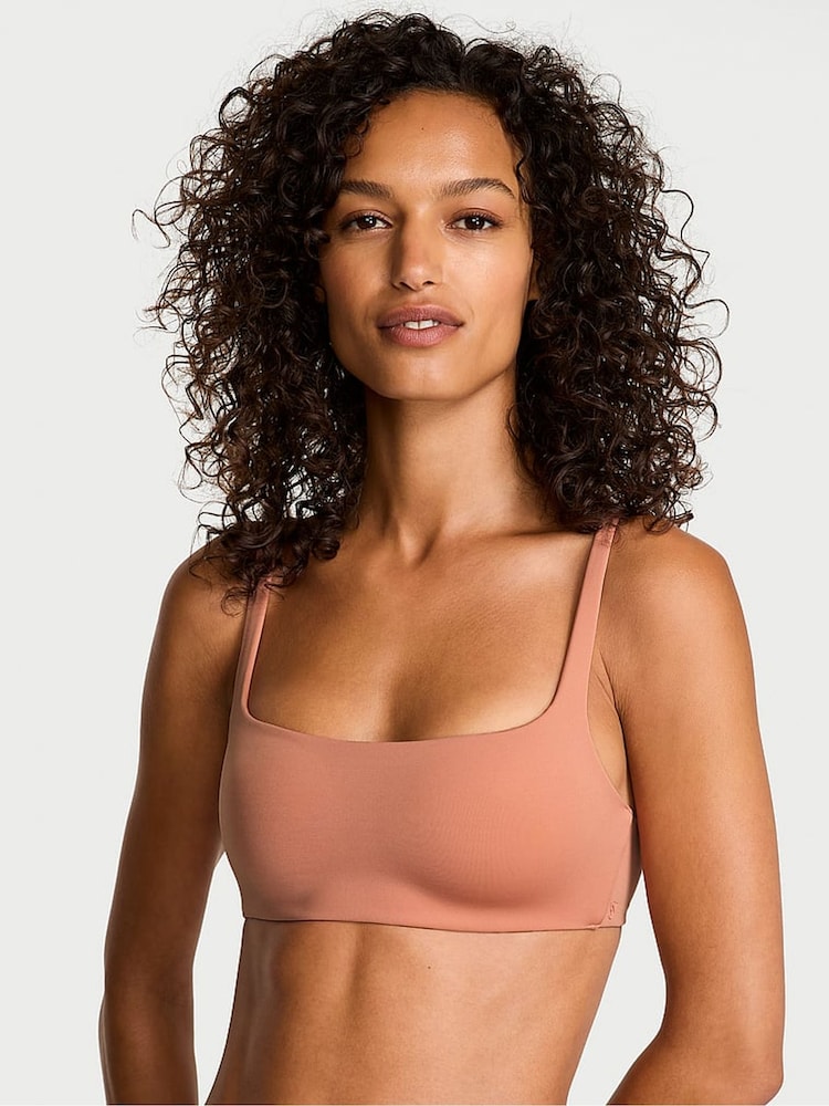Victoria's Secret Desert Blush Nude Scuba Lightly Lined Scoop Bra - Image 1 of 4