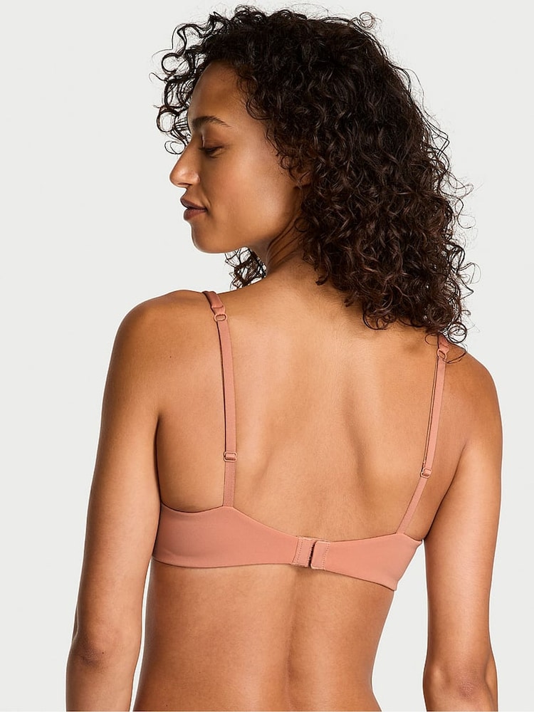 Victoria's Secret Desert Blush Nude Scuba Lightly Lined Scoop Bra - Image 2 of 4