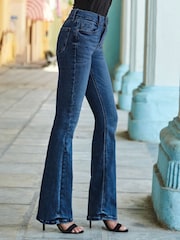 Sosandar Blue Kick Flare Jeans - Image 3 of 5
