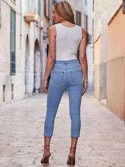 Sosandar Blue Capri Jeans - Image 3 of 4