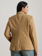 Lauren Ralph Lauren Classic Camel Curve Anfisa Bullion Jacquard Blazer - Image 2 of 8