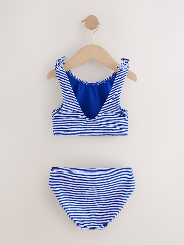 Navy Blue Cherry Stripe Crinkle - بيكيني (3-16 سنة) - صورة 2 من 4 Navy Blue Cherry Stripe Crinkle - بيكيني (3-16 سنة) - صورة 2 من 4