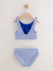 Mornarsko modra češnjeva črtasta gubata - Bikini (3-16let) - Slika 6 iz 8