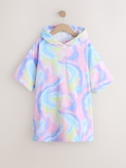 Multi Tie Dye Towelling Poncho (3-16yrs) - Image 5 of 8
