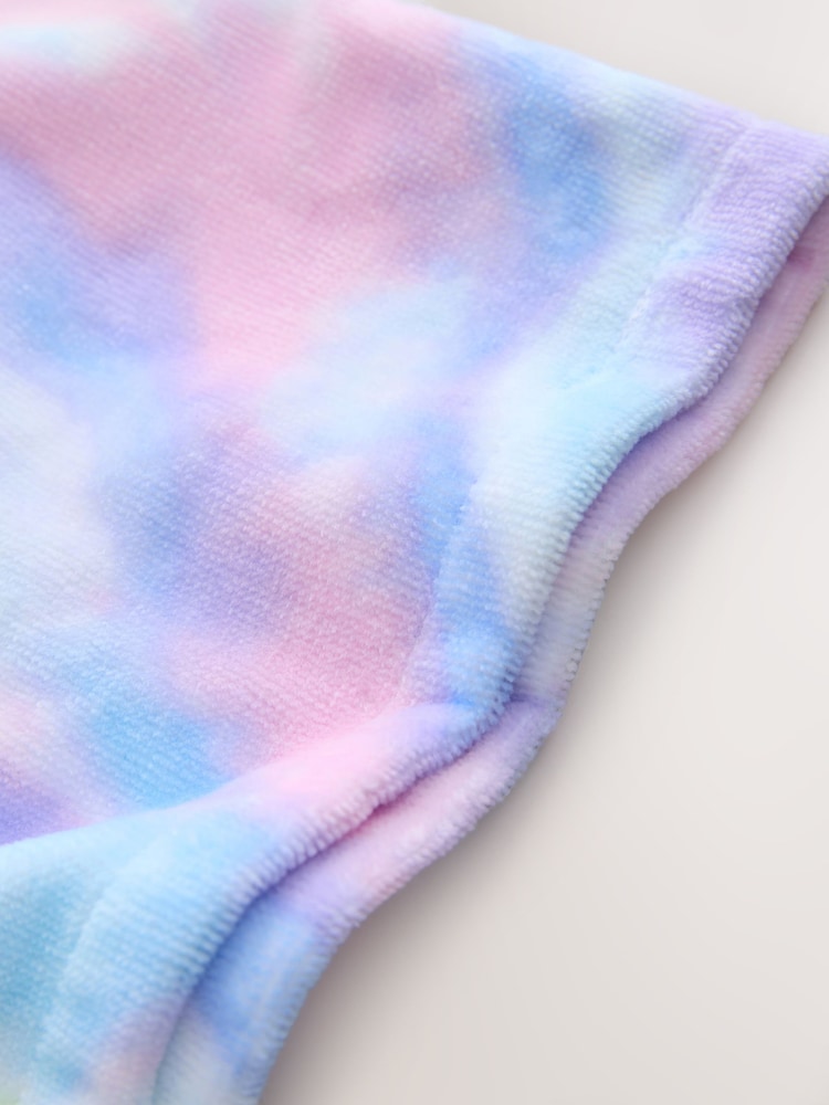 Multi Tie Dye Towelling Poncho (3-16yrs) - Image 8 of 8