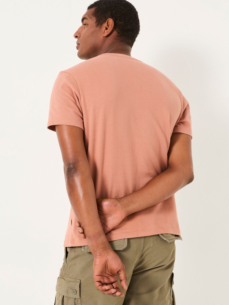 FatFace Rust Brown Coral Graphic Tshirt - Image 2 of 5
