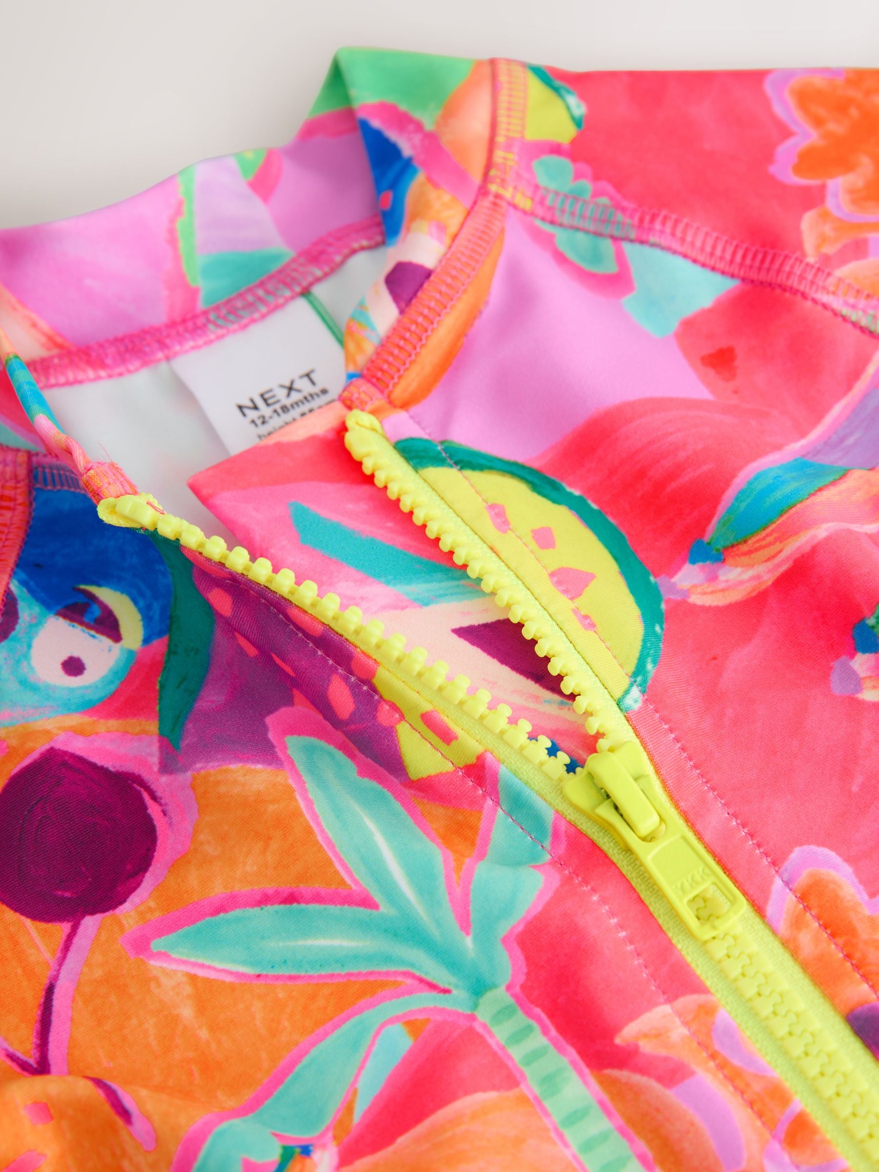 Buy Orange Tropical Sunsafe Swimsuit (3mths-10yrs) from Next USA