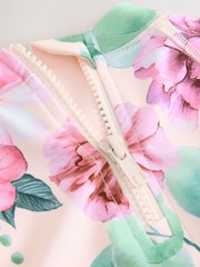 Pink Floral Print Sunsafe Swim Set (3mths-7yrs) - Image 3 of 4