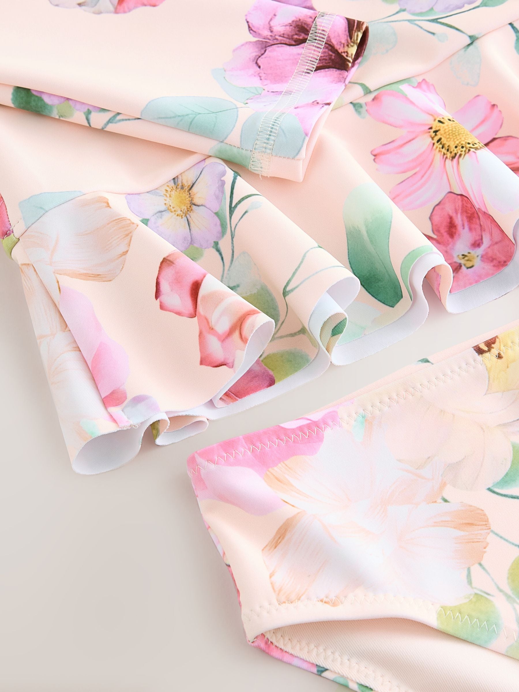 Buy Pink Floral Print Sunsafe Swim Set (3mths-7yrs) from Next Romania