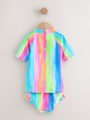 Rainbow Stripe Short Sleeved Sunsafe Swim Set (3mths-10yrs) - Image 7 of 9