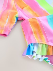Rainbow Stripe Short Sleeved Sunsafe Swim Set (3mths-10yrs) - Image 8 of 9