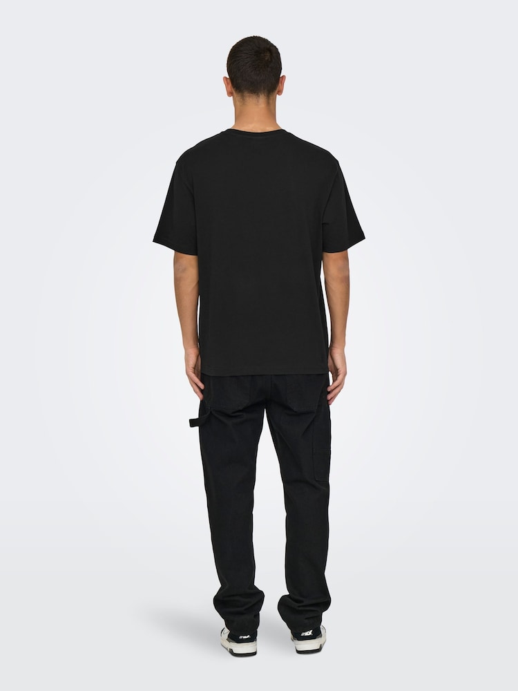 Only & Sons Relaxed Fit Oasis Band 100% Cotton T-Shirt - Imagen 2 de 4 Only & Sons Relaxed Fit Oasis Band 100% Cotton T-Shirt - Imagen 2 de 4
