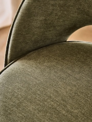 Relaxed Olive Green Monroe Swivel Bar Stool - Image 3 of 9