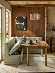 Soft Texture Sage Green Anderson Storage Right Hand Corner Dining Bench - Image 2 of 12