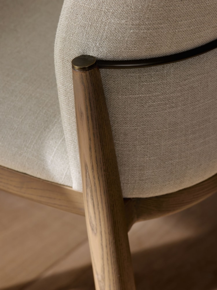 Set of 2 Natural Mix Light N. Premium Farndon Dining Chairs - Image 2 of 10