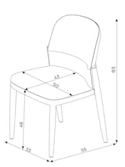 Set of 2 Natural Mix Light N. Premium Farndon Dining Chairs - Image 3 of 10