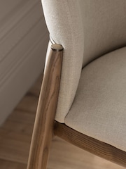 Set of 2 Natural Mix Light N. Premium Farndon Dining Chairs - Image 4 of 10
