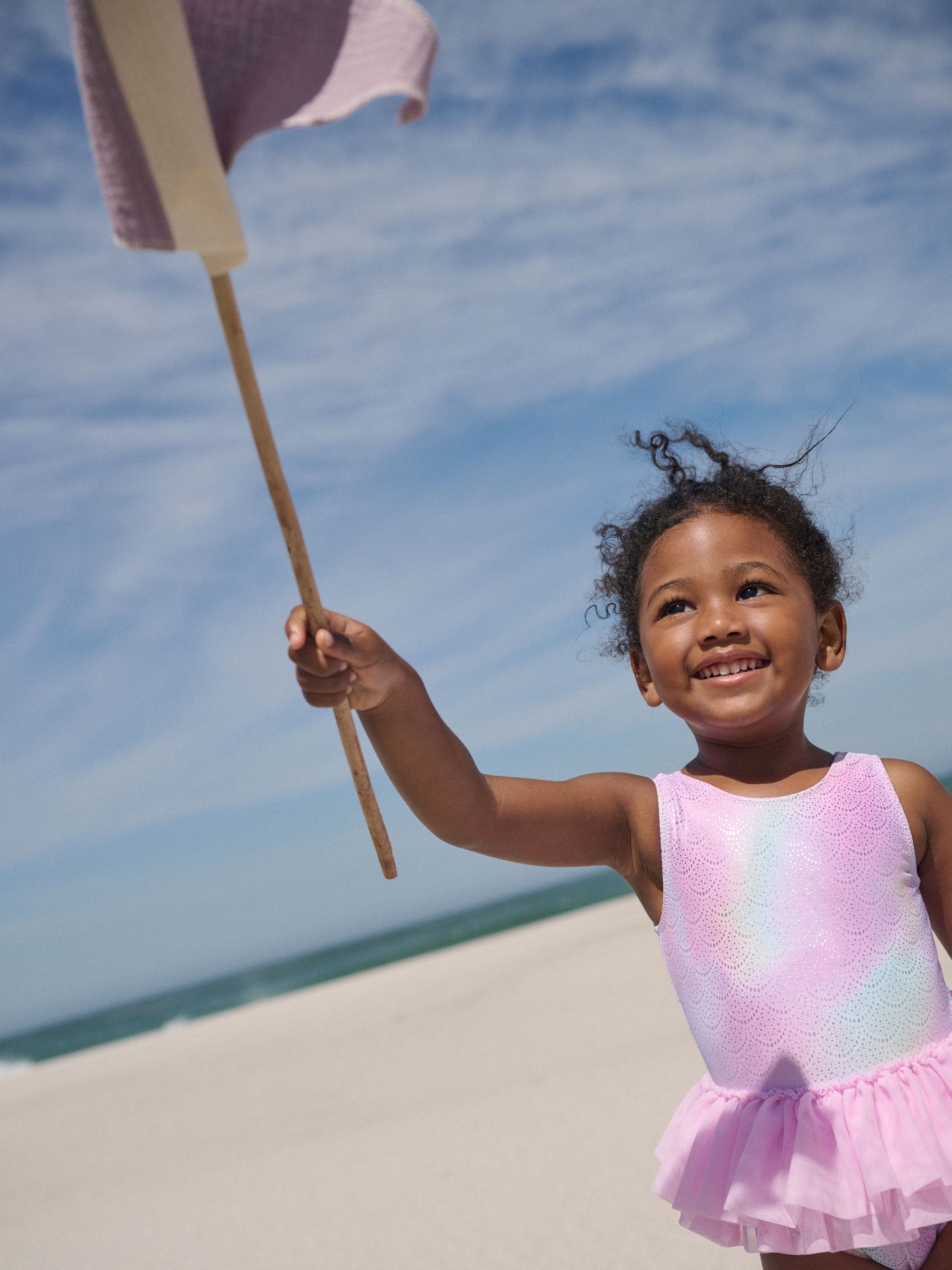 Buy Pink Foil Mesh Tutu Swimsuit (3mths-7yrs) from Next USA