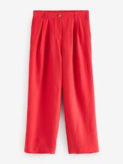 Baukjen Red Melissa 100% Linen Trousers - Image 5 of 5